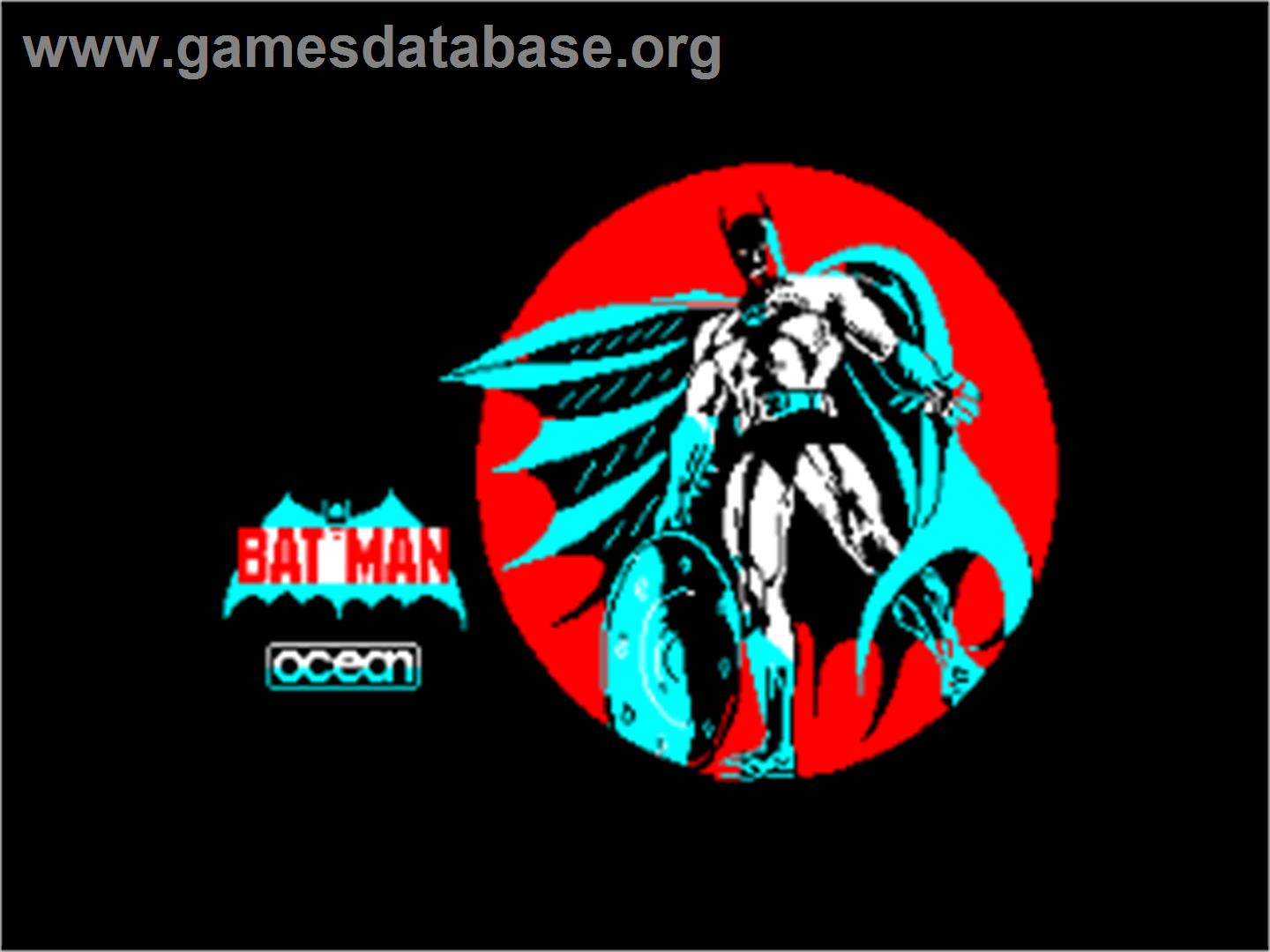 Batman: The Caped Crusader - Amstrad CPC - Artwork - Title Screen