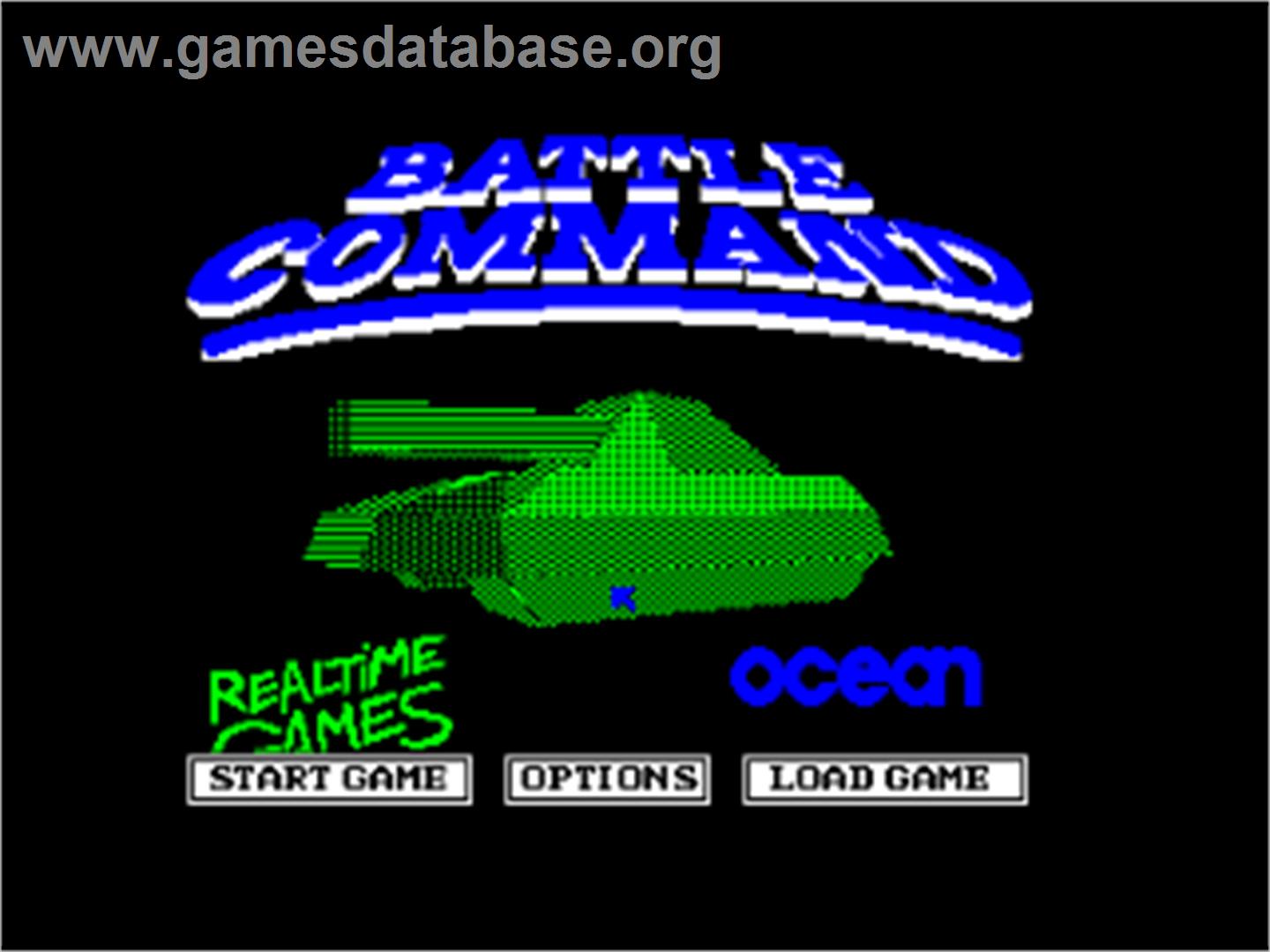 Battle Command - Amstrad CPC - Artwork - Title Screen