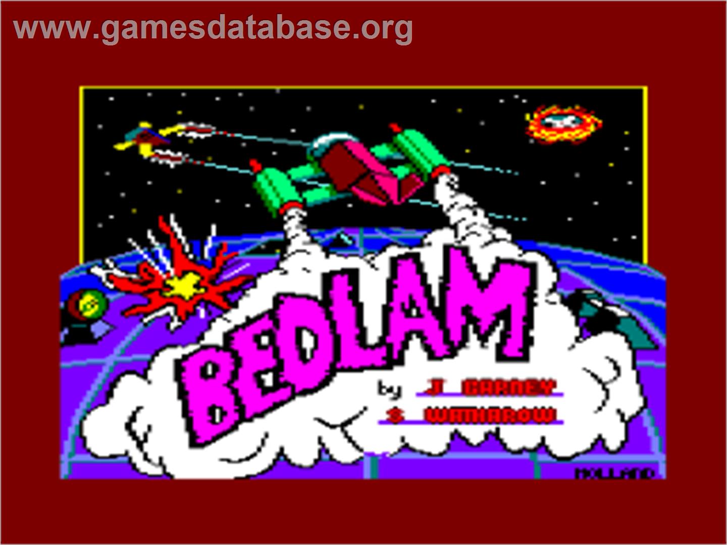 Bedlam - Amstrad CPC - Artwork - Title Screen