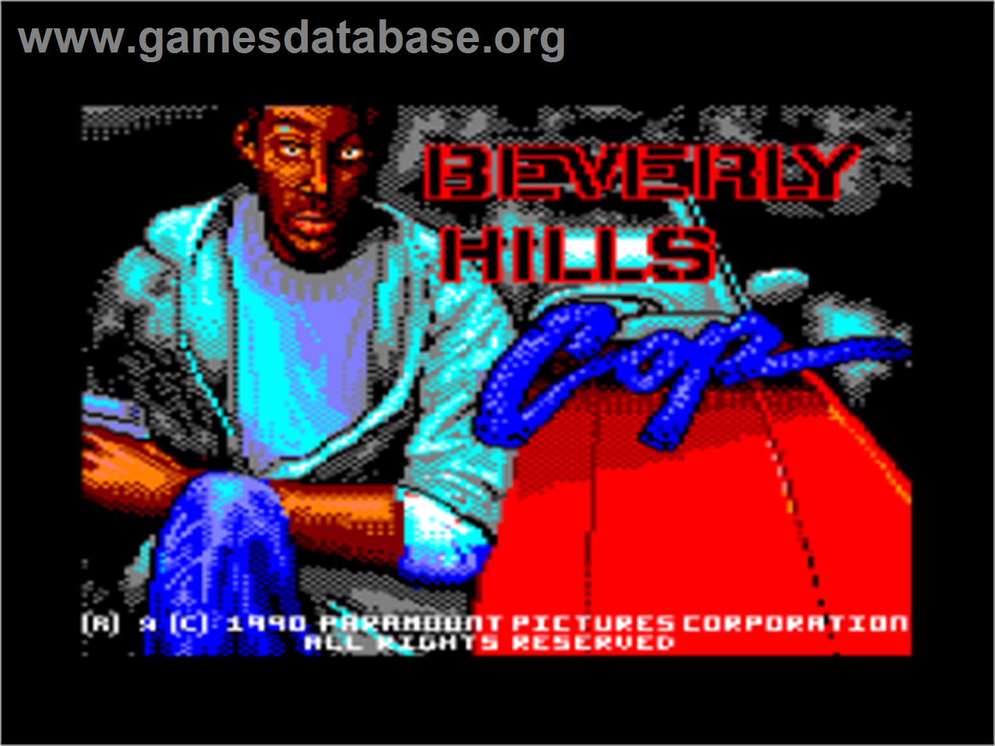 Beverly Hills Cop - Amstrad CPC - Artwork - Title Screen