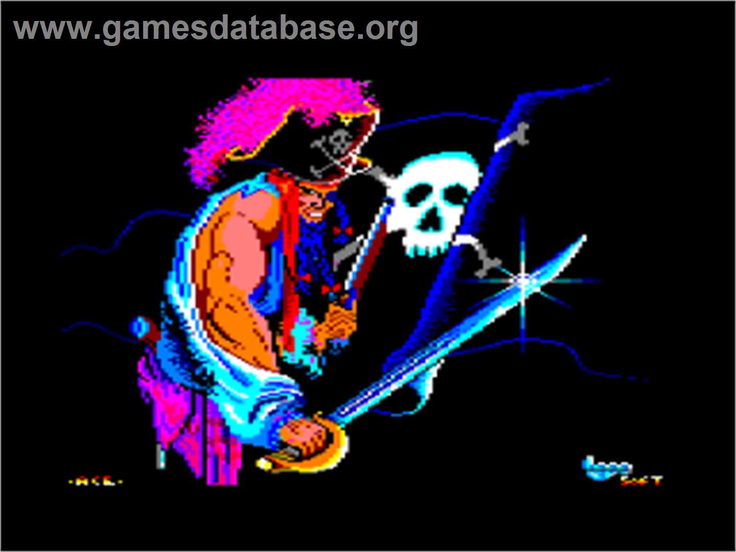 Black Beard - Amstrad CPC - Artwork - Title Screen