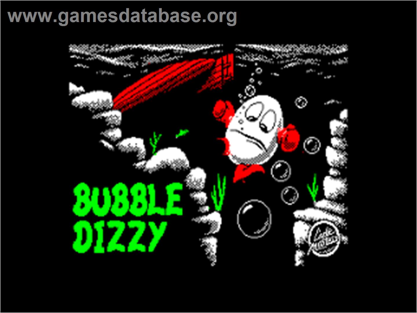 Bubble Dizzy - Amstrad CPC - Artwork - Title Screen