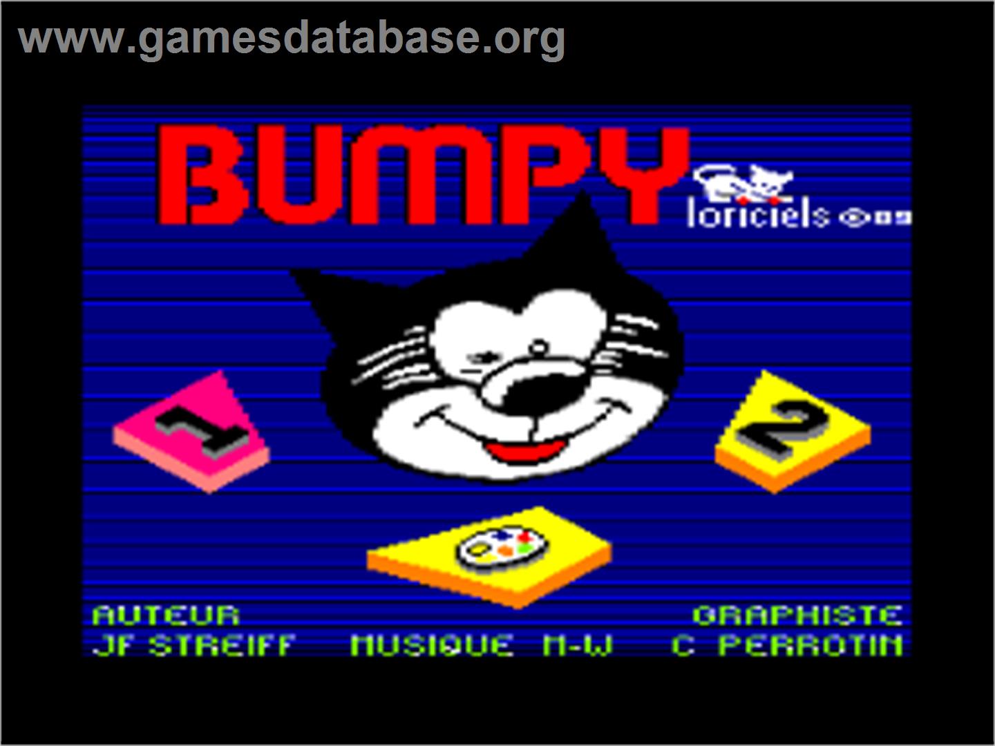 Bumpy - Amstrad CPC - Artwork - Title Screen