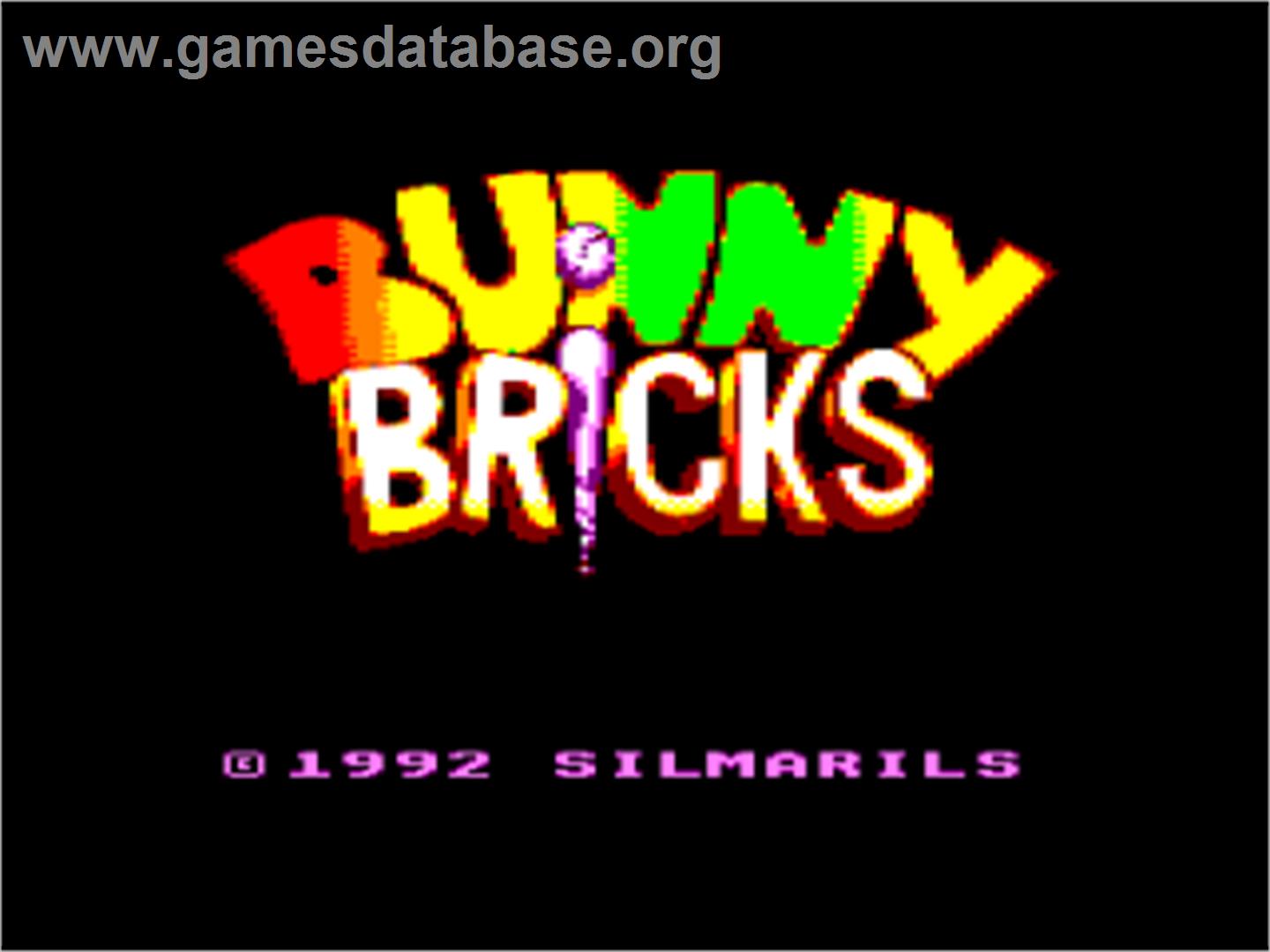 Bunny Bricks - Amstrad CPC - Artwork - Title Screen