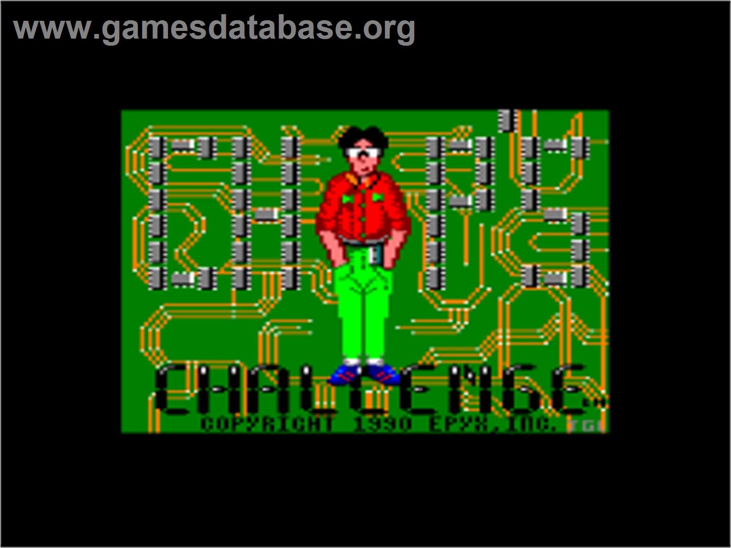Chip's Challenge - Amstrad CPC - Artwork - Title Screen