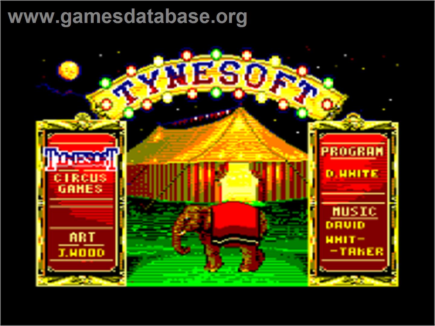 Circus Games - Amstrad CPC - Artwork - Title Screen