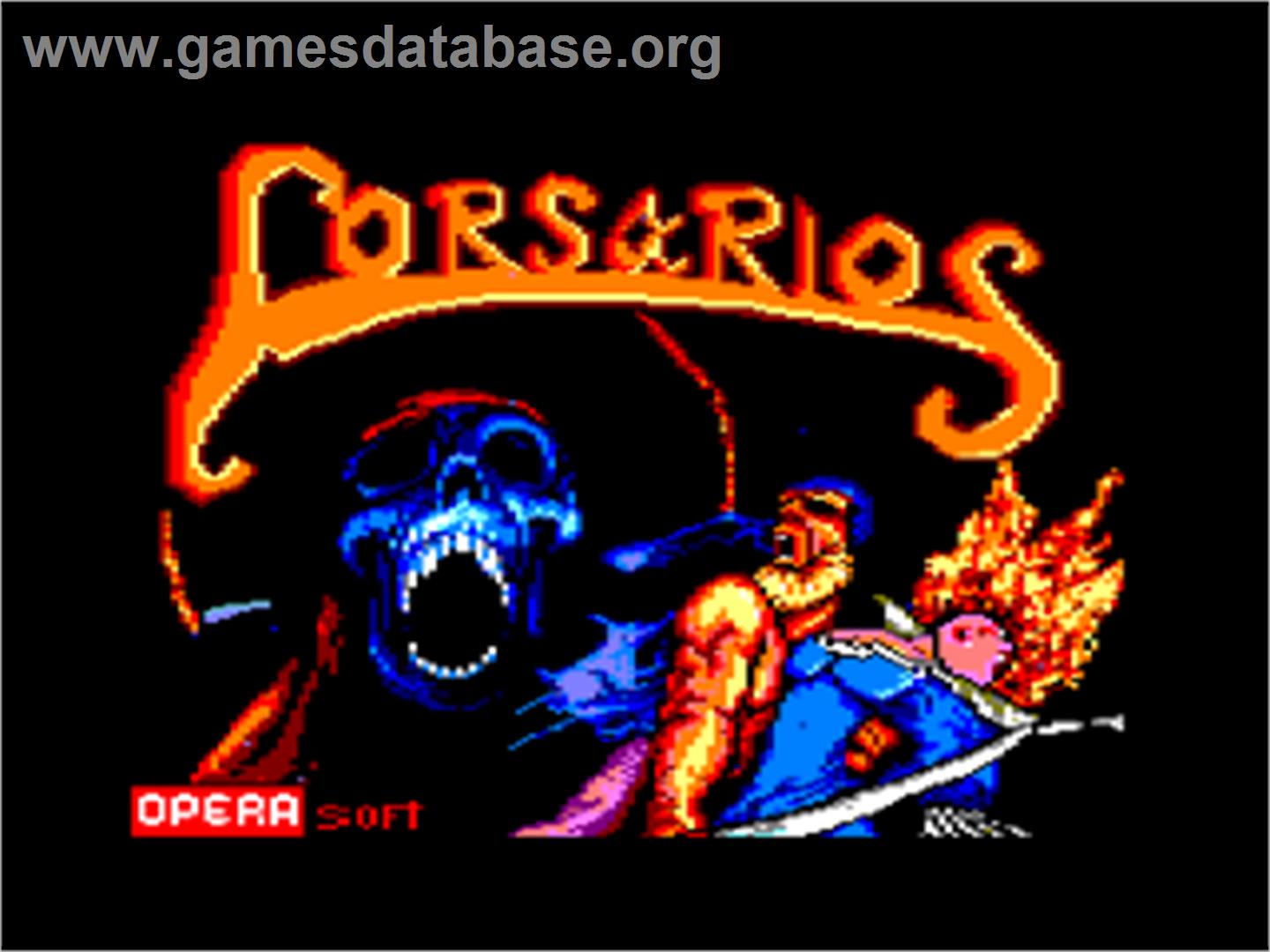 Corsarios - Amstrad CPC - Artwork - Title Screen