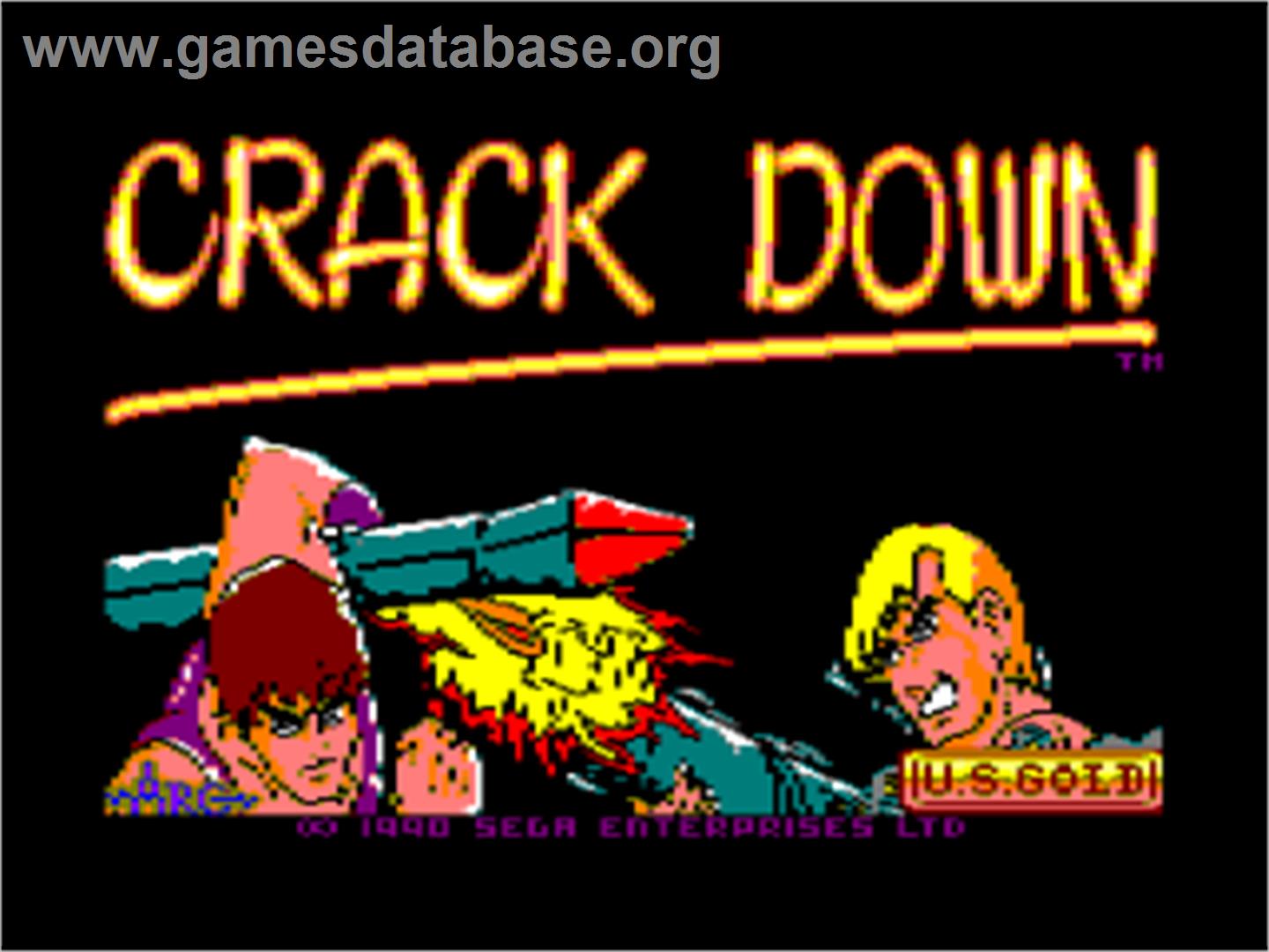 Crack Down - Amstrad CPC - Artwork - Title Screen