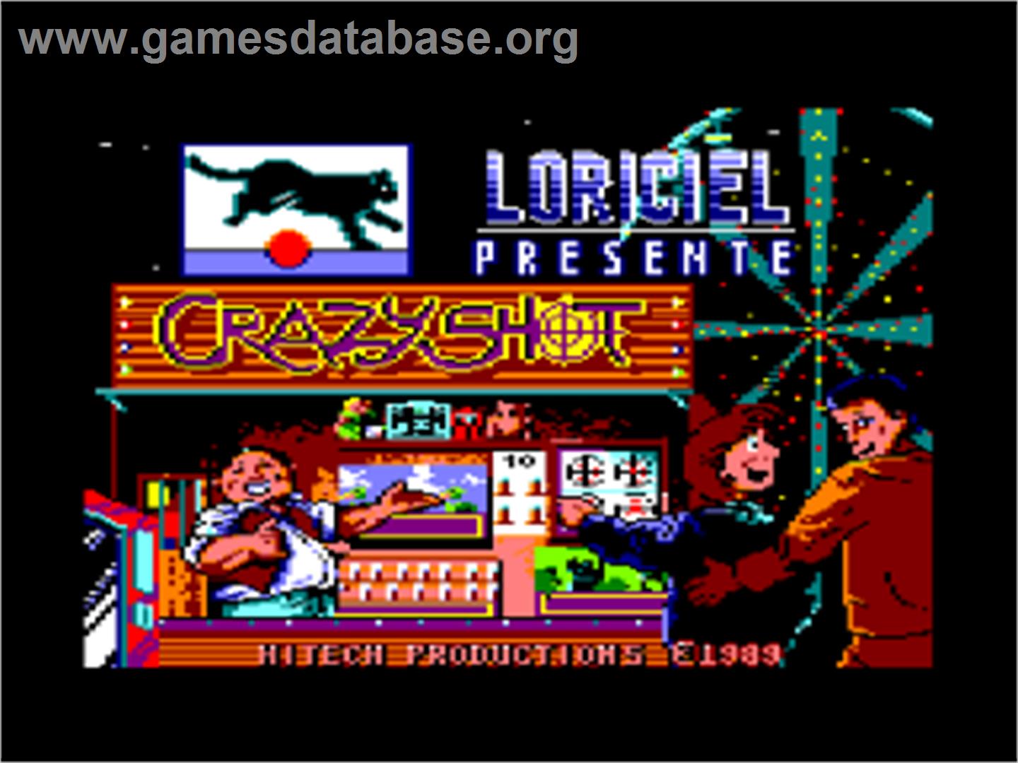 Crazy Shot - Amstrad CPC - Artwork - Title Screen