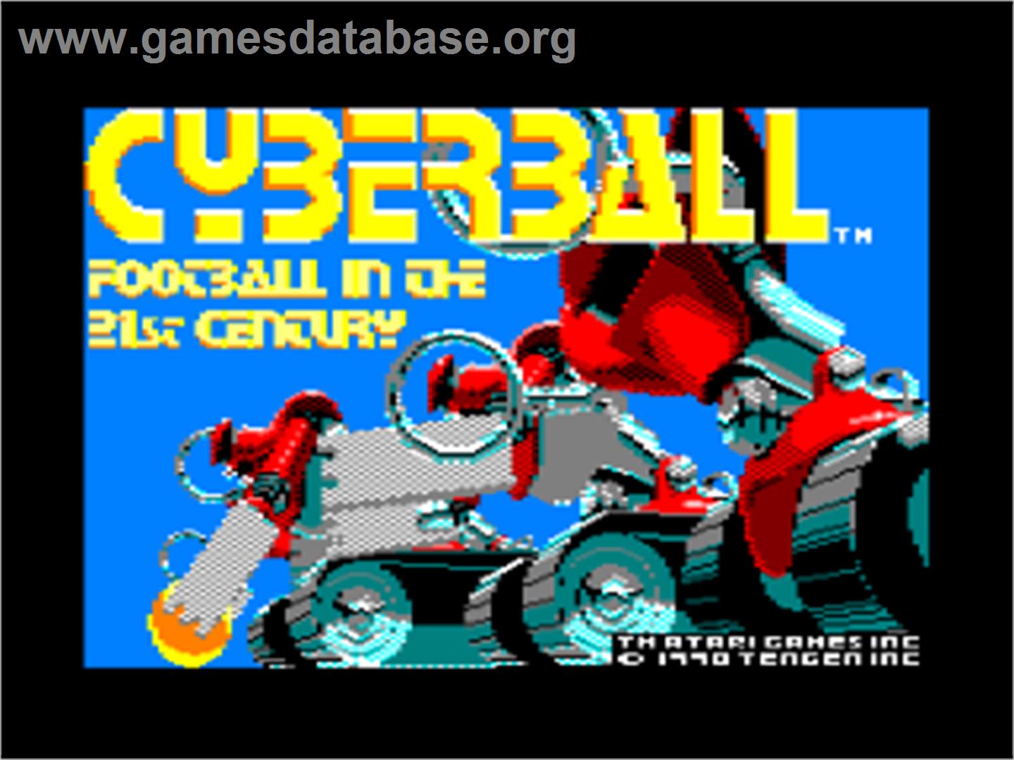 Cyberball - Amstrad CPC - Artwork - Title Screen