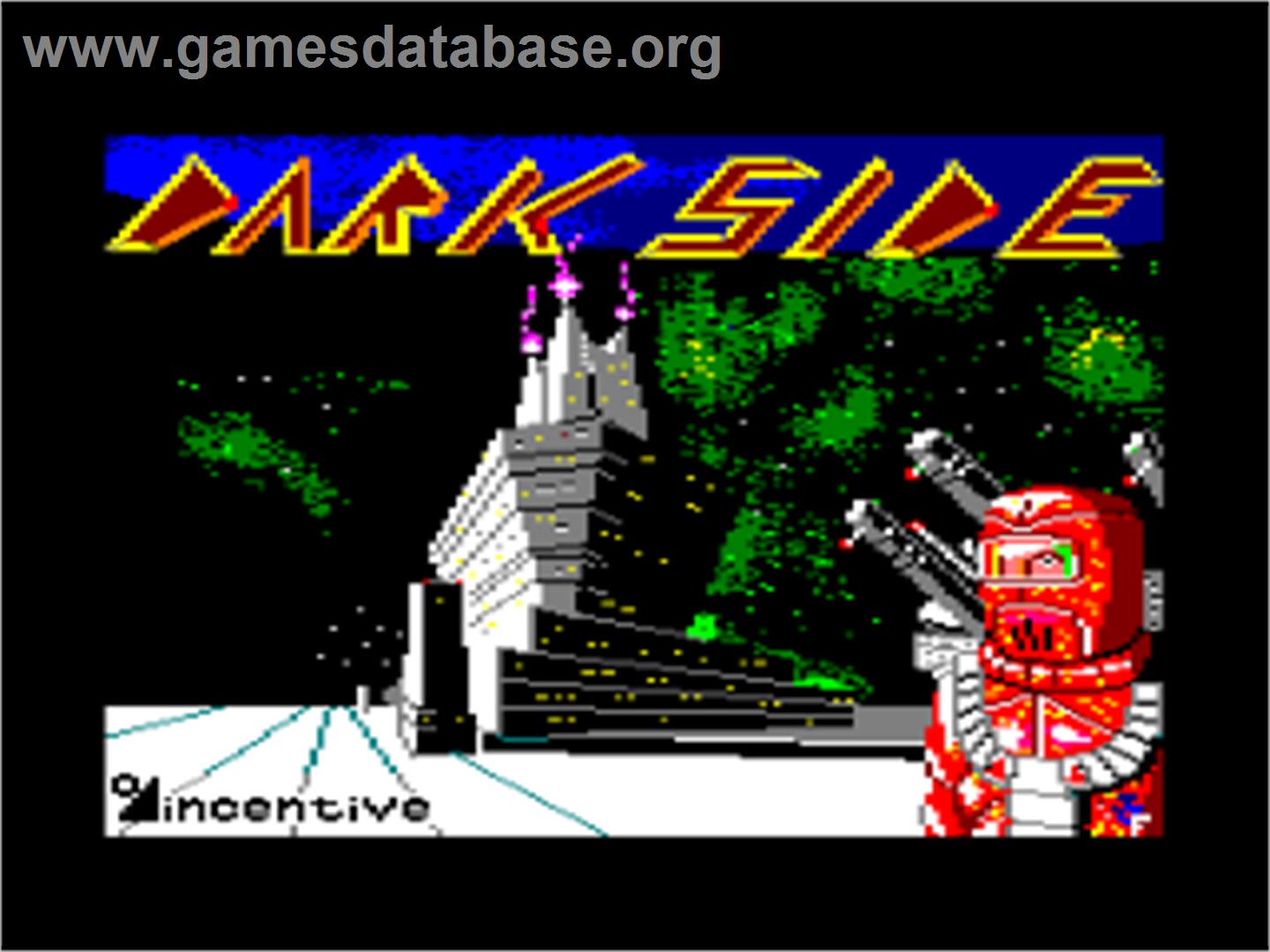 Dark Side - Amstrad CPC - Artwork - Title Screen