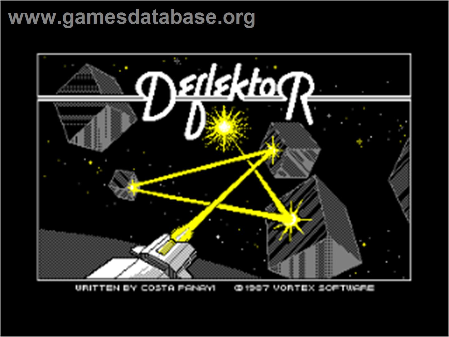 Deflektor - Amstrad CPC - Artwork - Title Screen