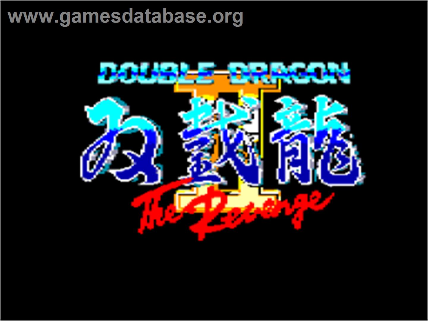 Double Dragon II - The Revenge - Amstrad CPC - Artwork - Title Screen