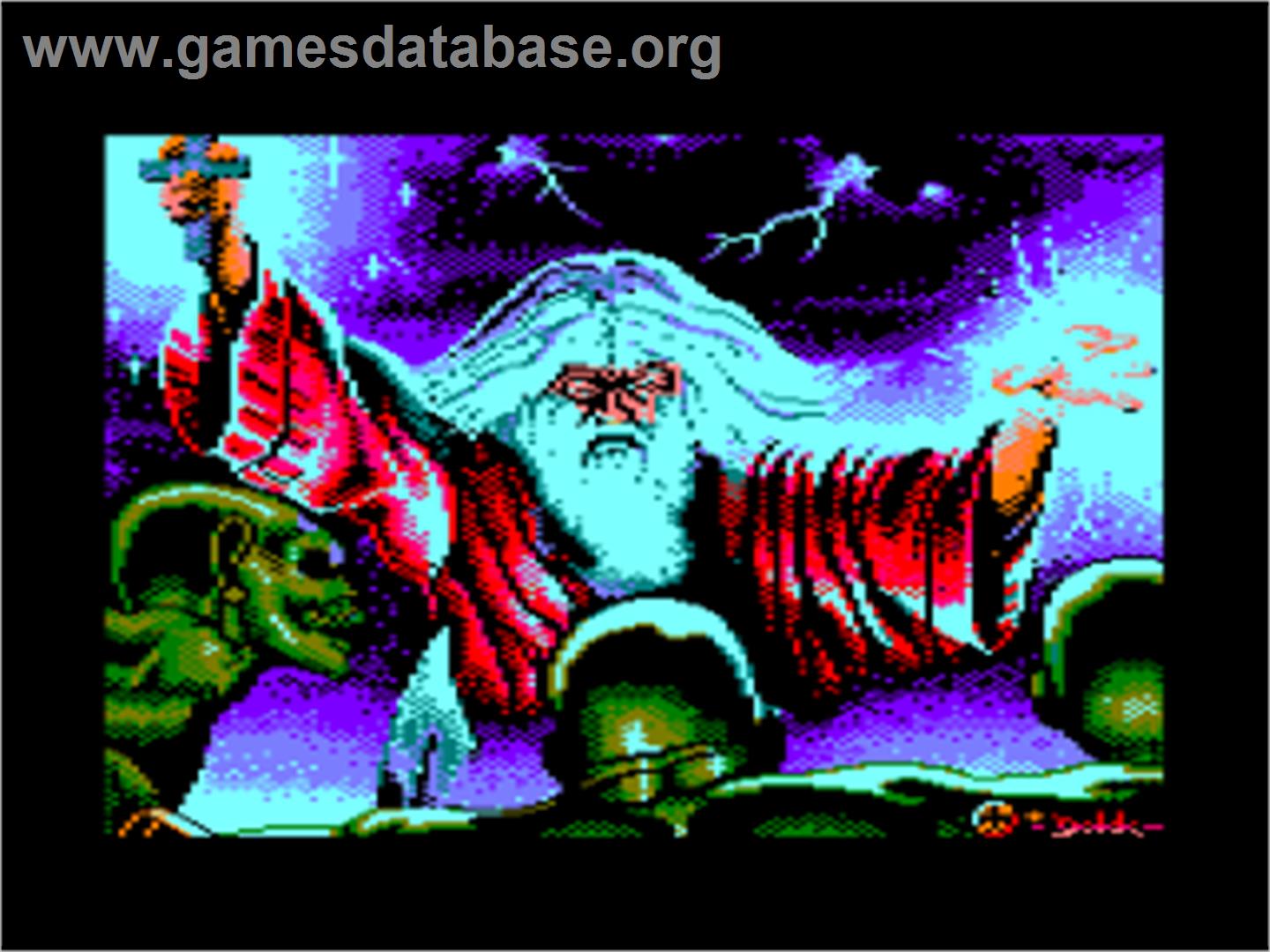 Druid II: Enlightenment - Amstrad CPC - Artwork - Title Screen