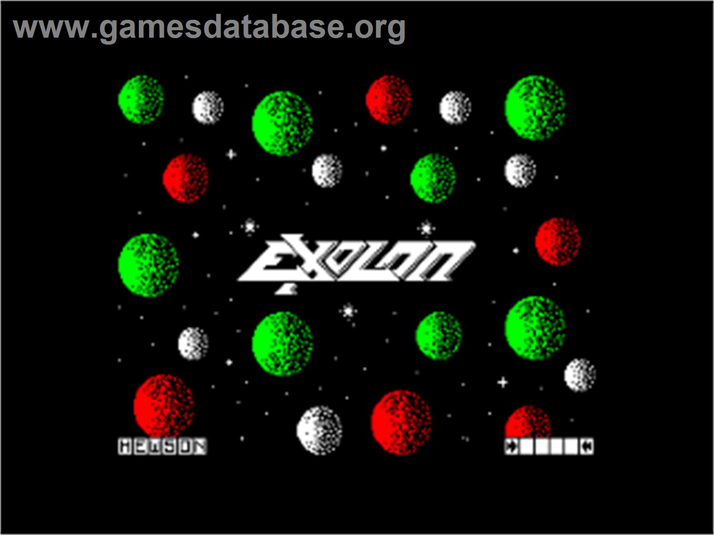 Exolon - Amstrad CPC - Artwork - Title Screen