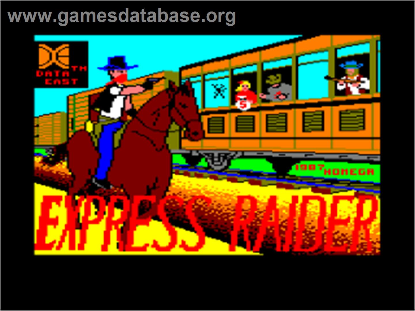 Express Raider - Amstrad CPC - Artwork - Title Screen