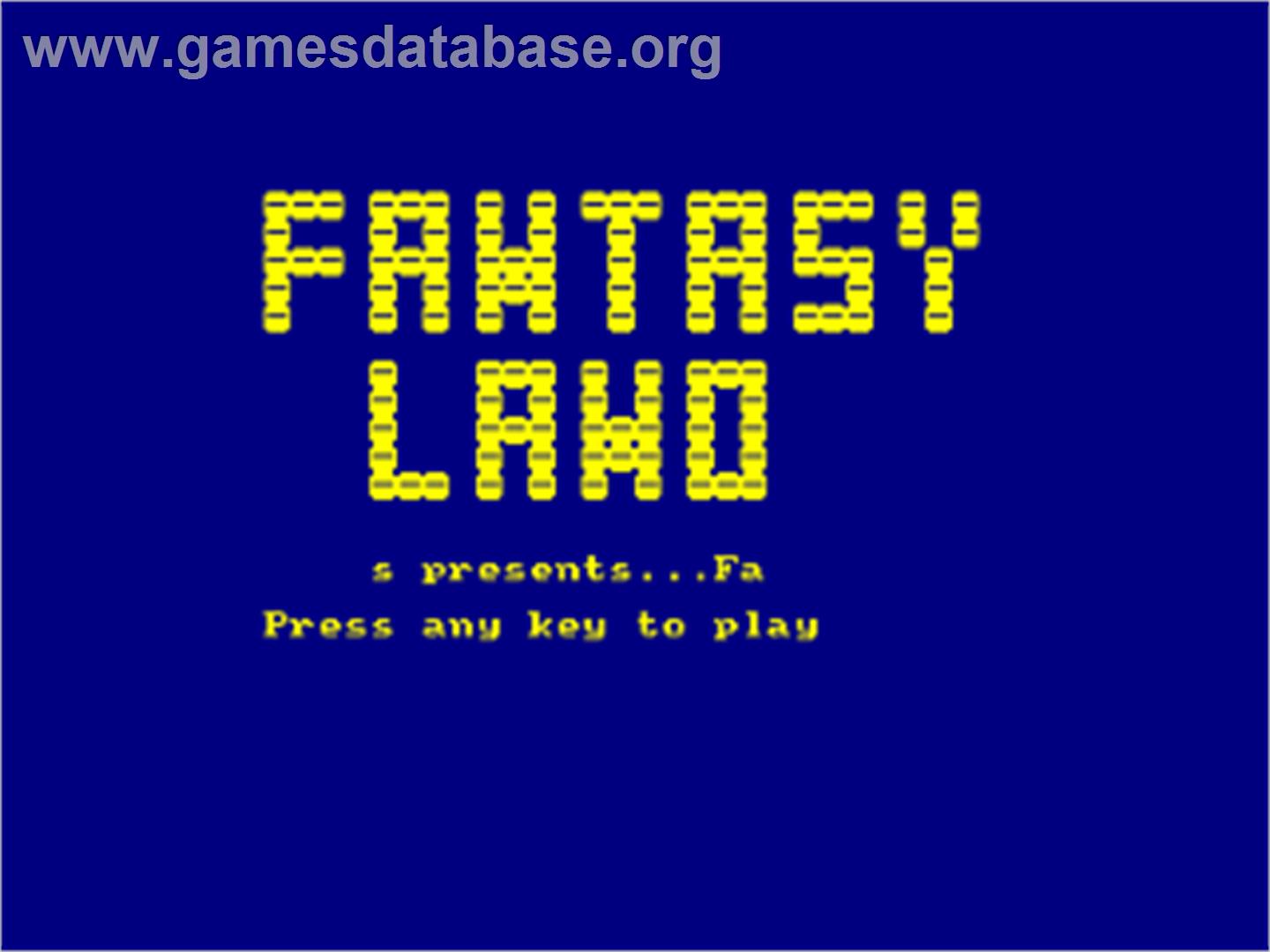 Fantastic 4 - Amstrad CPC - Artwork - Title Screen