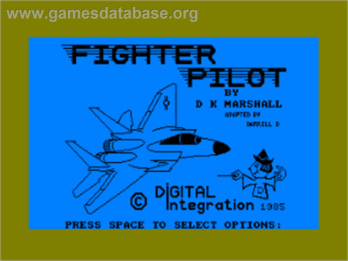 Fighter Pilot - Amstrad CPC - Artwork - Title Screen