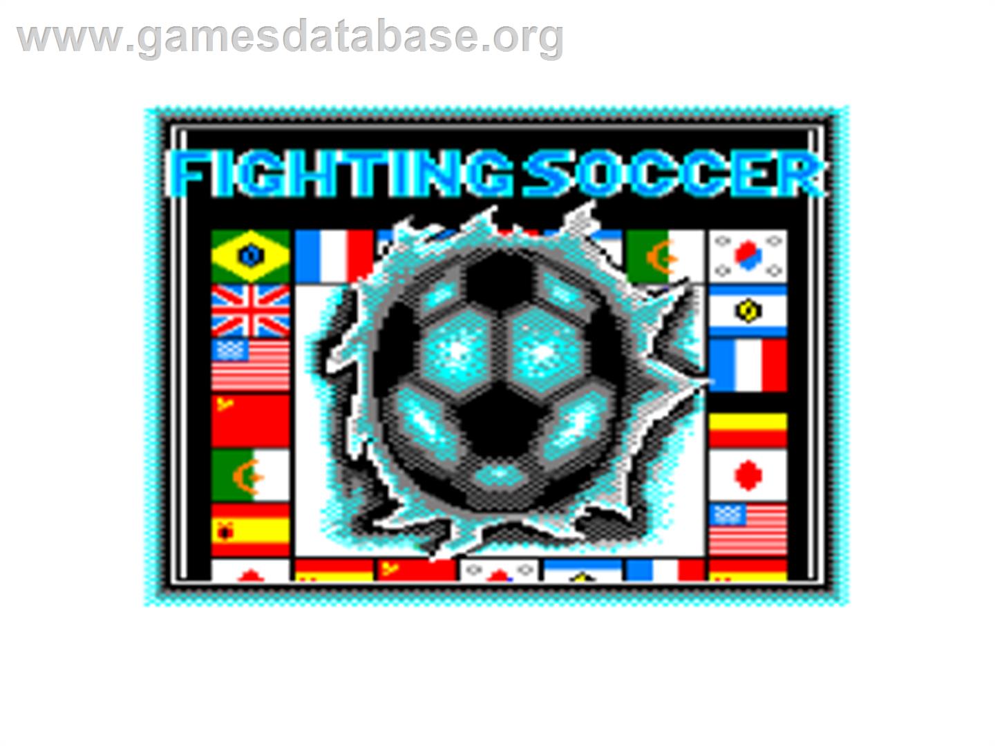 Fighting Soccer - Amstrad CPC - Artwork - Title Screen