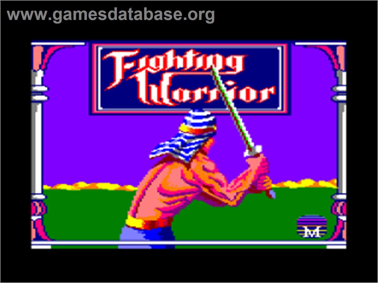 Fighting Warrior - Amstrad CPC - Artwork - Title Screen