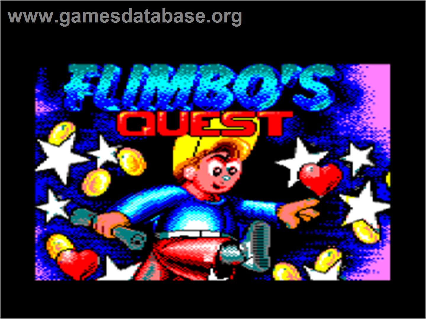 Flimbo's Quest - Amstrad CPC - Artwork - Title Screen
