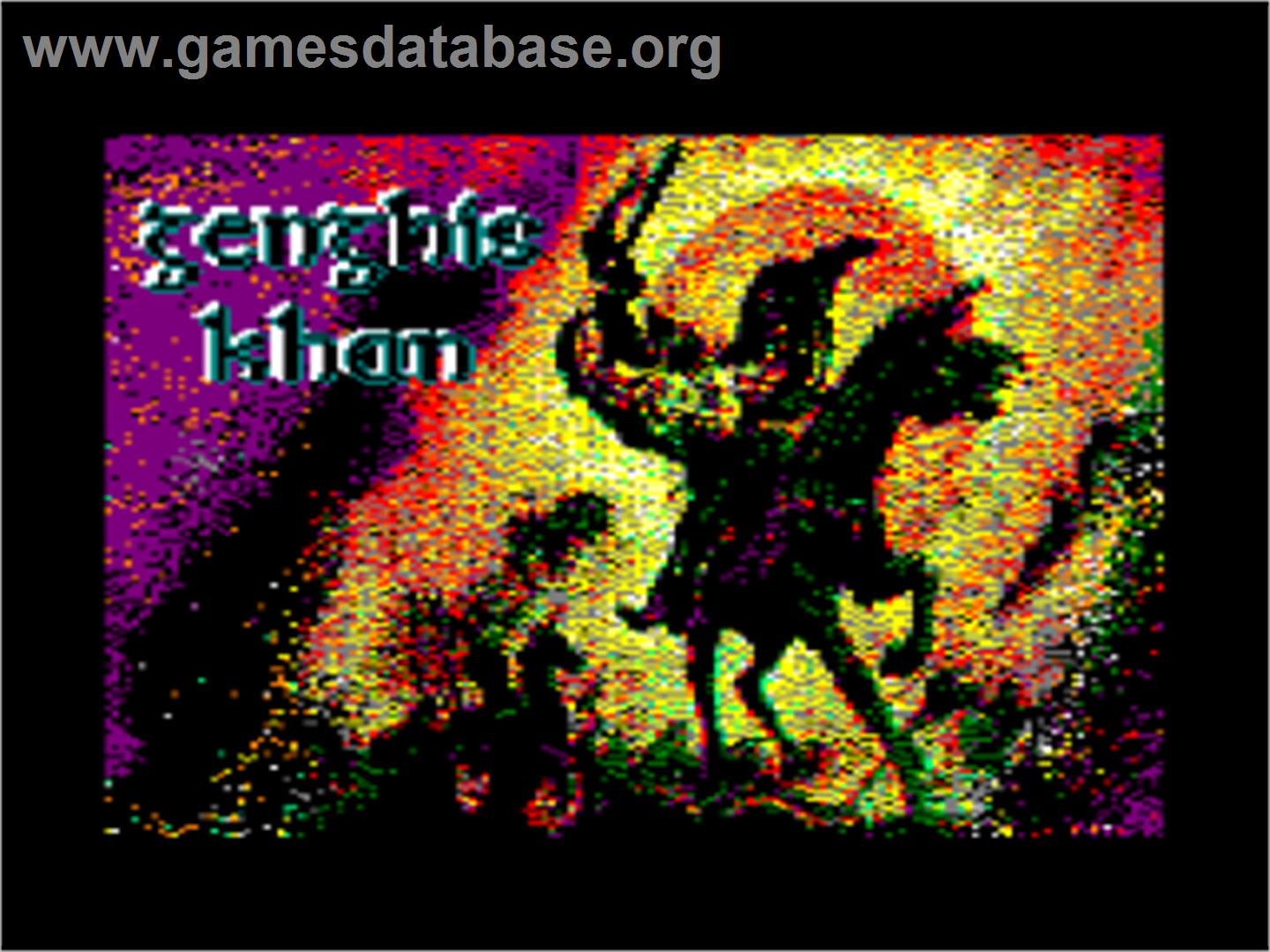 Genghis Khan - Amstrad CPC - Artwork - Title Screen
