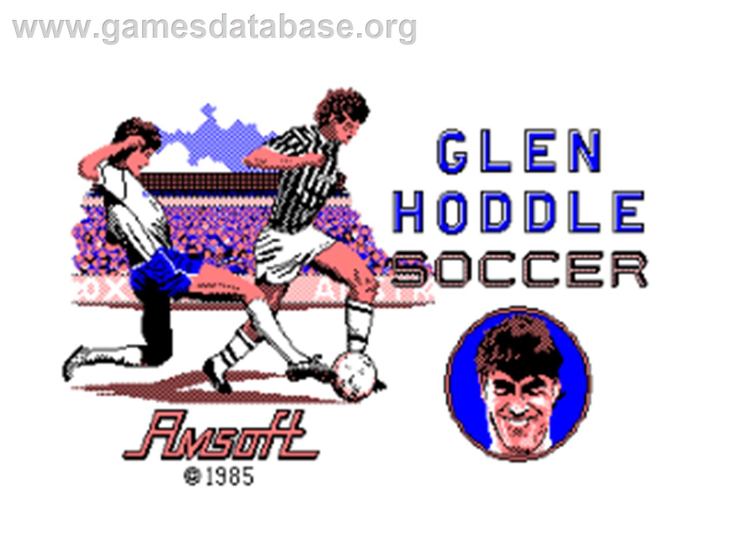Glen Hoddle Soccer - Amstrad CPC - Artwork - Title Screen