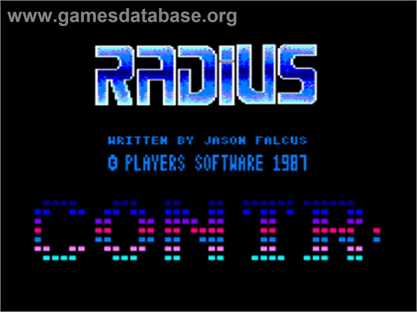 Gradius - Amstrad CPC - Artwork - Title Screen