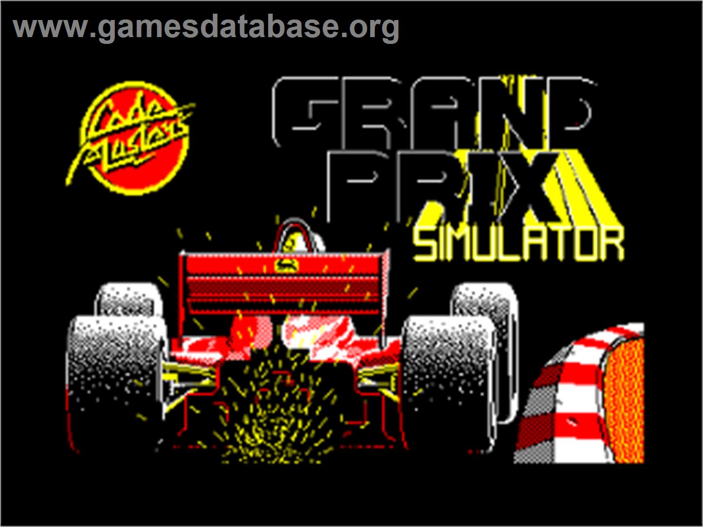 Grand Prix Simulator - Amstrad CPC - Artwork - Title Screen
