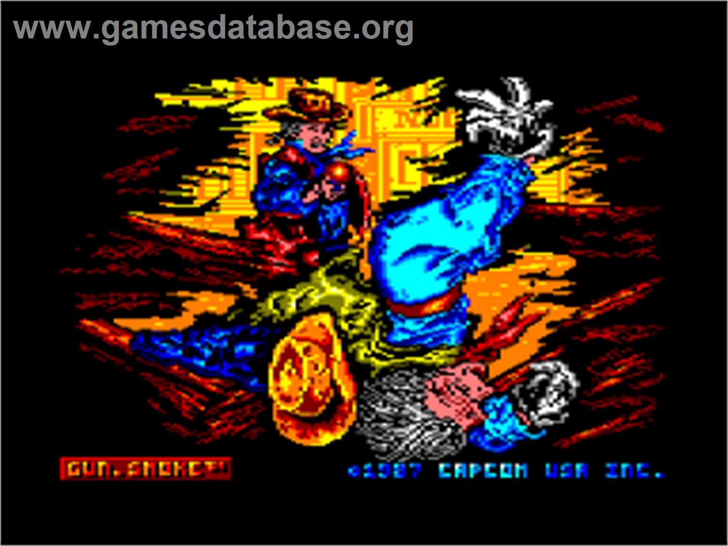 Gun.Smoke - Amstrad CPC - Artwork - Title Screen