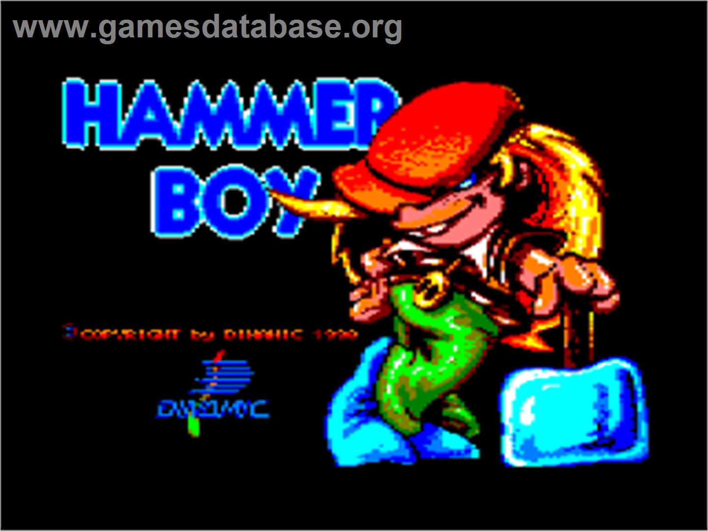 Hammer Boy - Amstrad CPC - Artwork - Title Screen