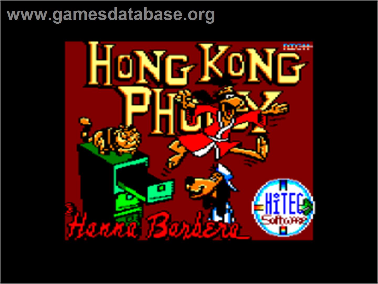 Hong Kong Phooey: No.1 Super Guy - Amstrad CPC - Artwork - Title Screen