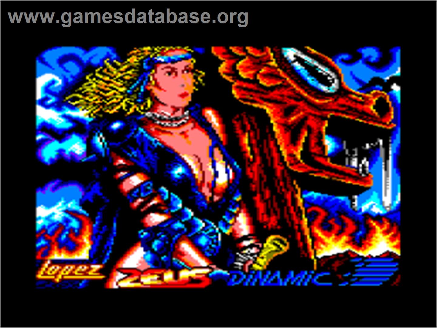 Hundra - Amstrad CPC - Artwork - Title Screen