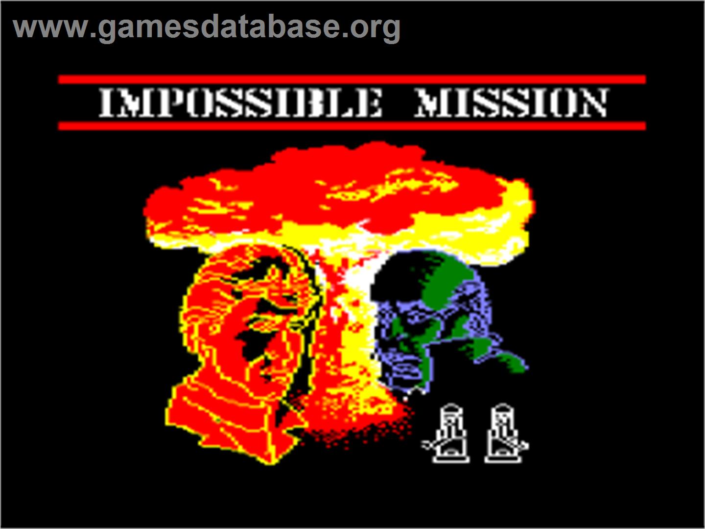 Impossible Mission - Amstrad CPC - Artwork - Title Screen