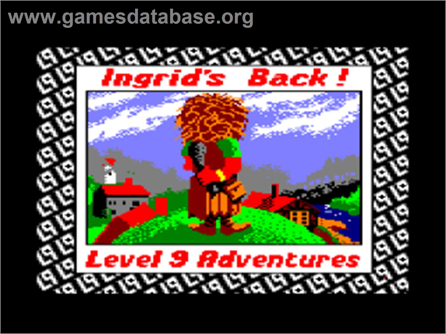 Ingrid's Back - Amstrad CPC - Artwork - Title Screen
