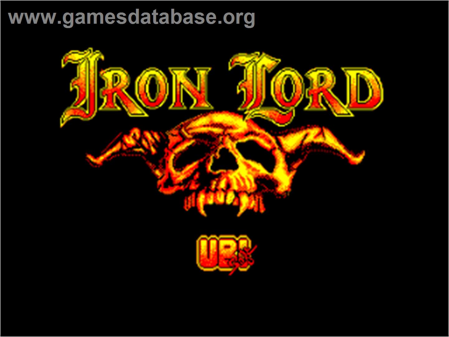 Iron Lord - Amstrad CPC - Artwork - Title Screen