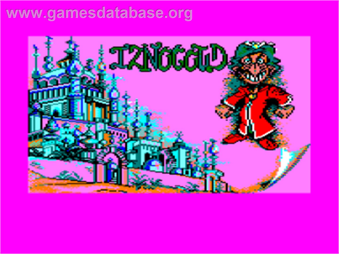 Iznogoud - Amstrad CPC - Artwork - Title Screen