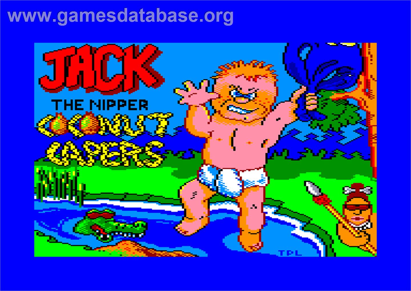 Jack the Nipper 2: Coconut Capers - Amstrad CPC - Artwork - Title Screen