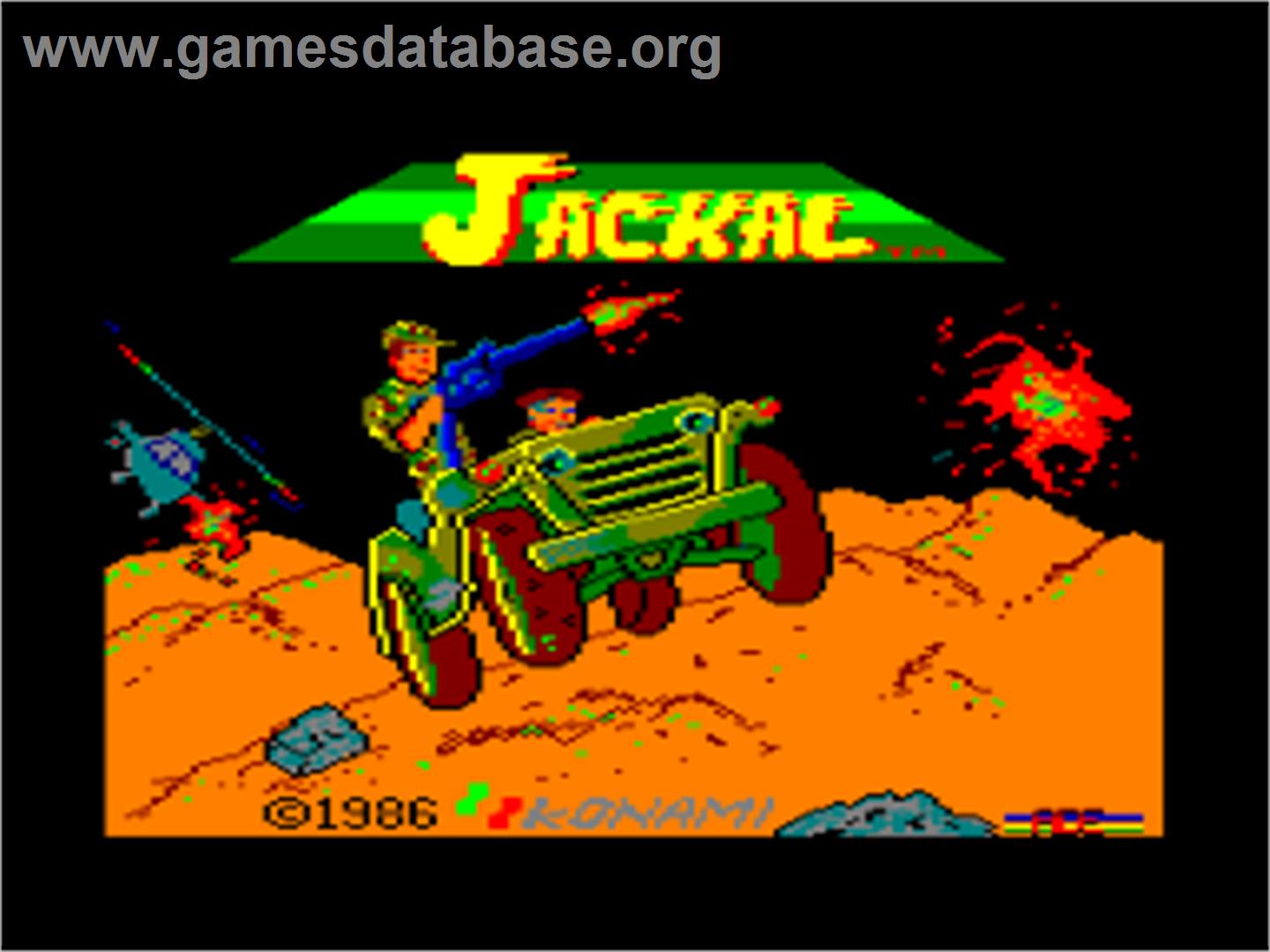 Jackal - Amstrad CPC - Artwork - Title Screen