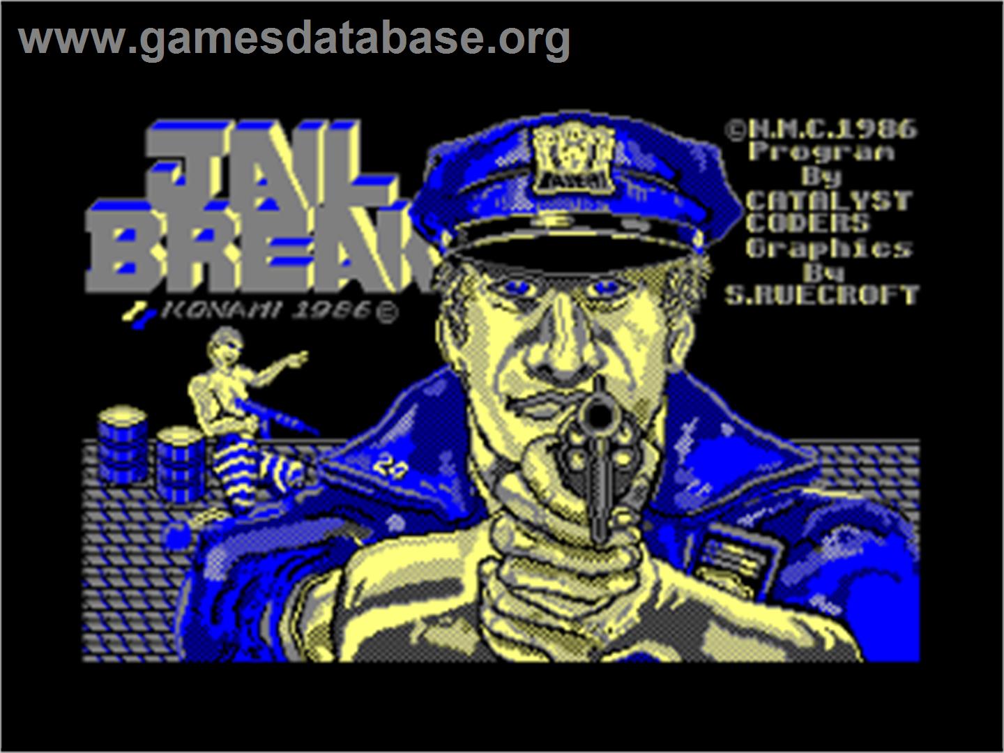 Jail Break - Amstrad CPC - Artwork - Title Screen