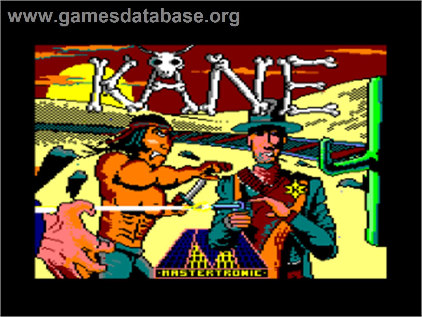 Kane - Amstrad CPC - Artwork - Title Screen