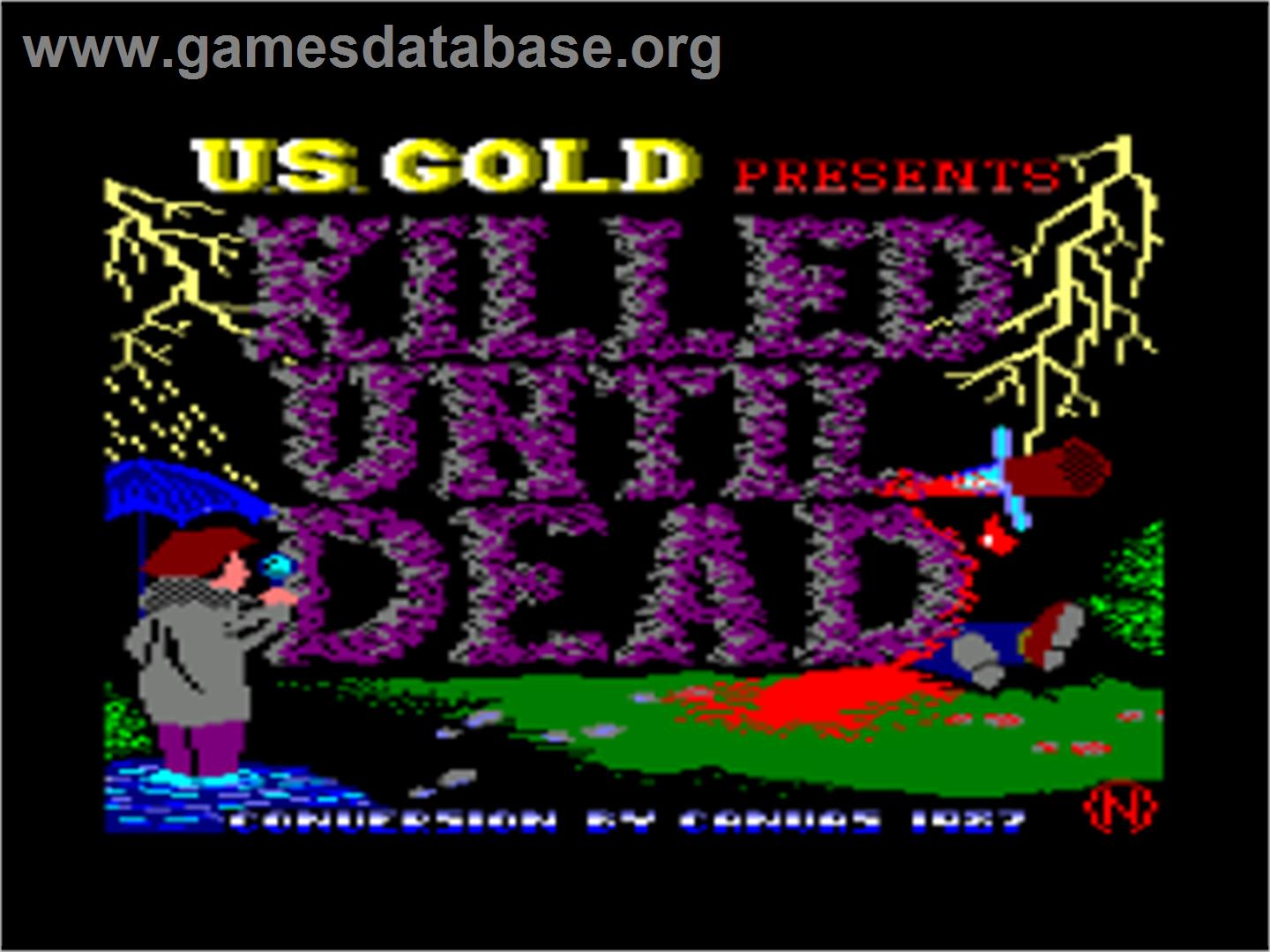 Killed Until Dead - Amstrad CPC - Artwork - Title Screen