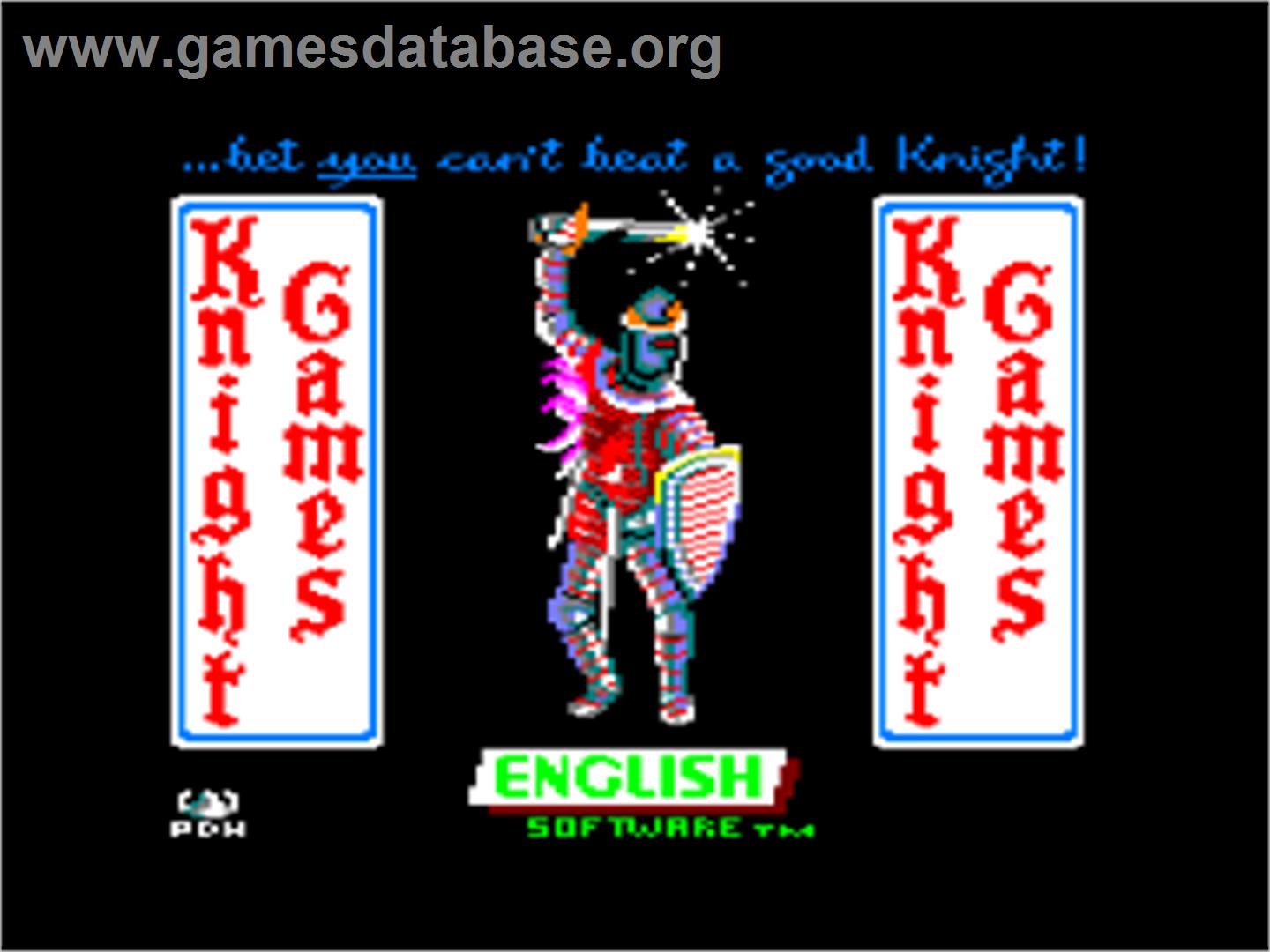 Knight Games - Amstrad CPC - Artwork - Title Screen