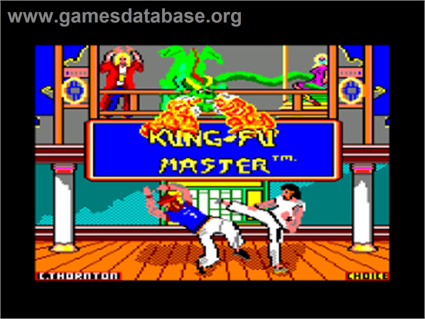 Kung-Fu Master - Amstrad CPC - Artwork - Title Screen