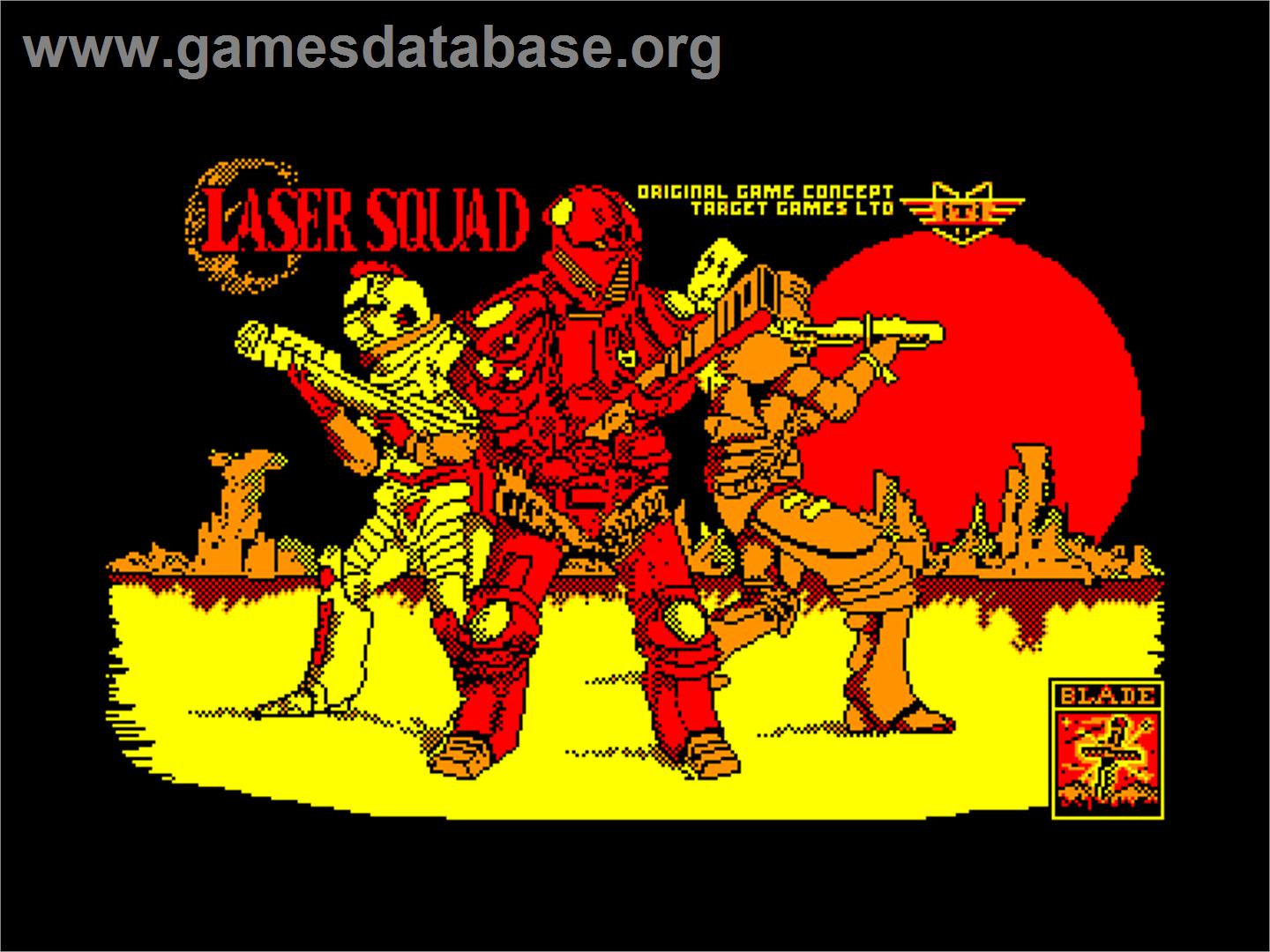 Laser Squad - Amstrad CPC - Artwork - Title Screen