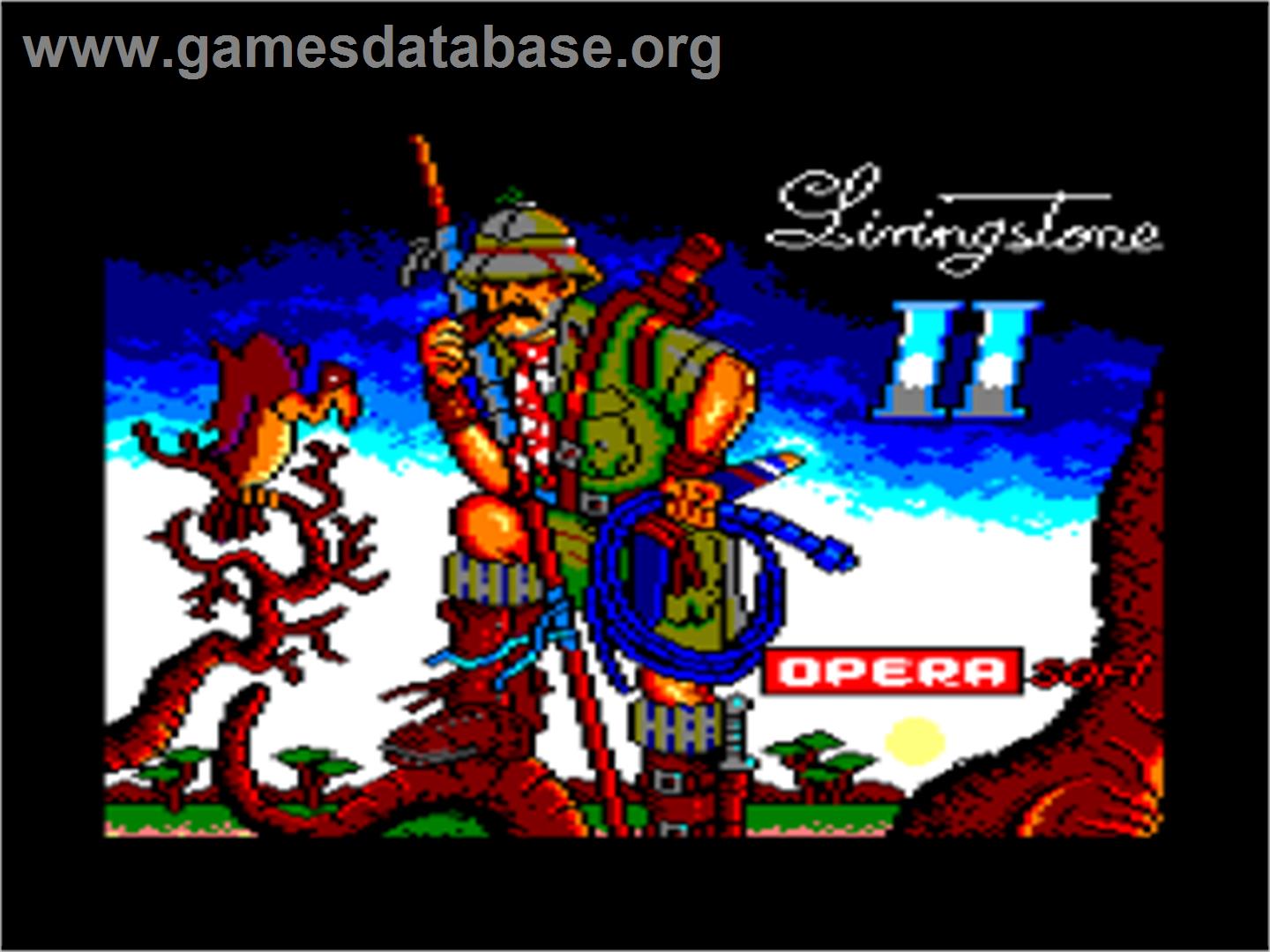 Livingstone Supongo 2 - Amstrad CPC - Artwork - Title Screen
