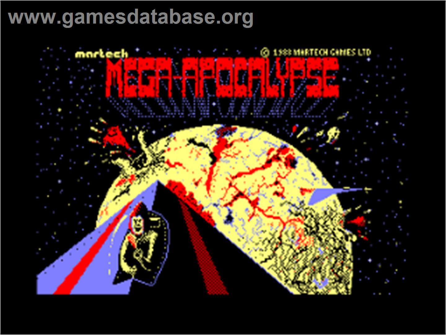 Mega Apocalypse - Amstrad CPC - Artwork - Title Screen