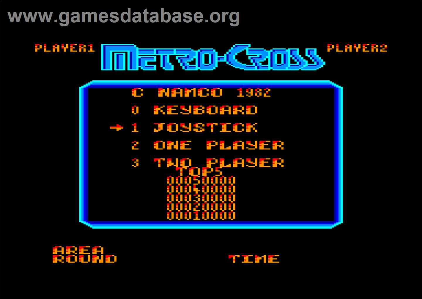 Metro-Cross - Amstrad CPC - Artwork - Title Screen