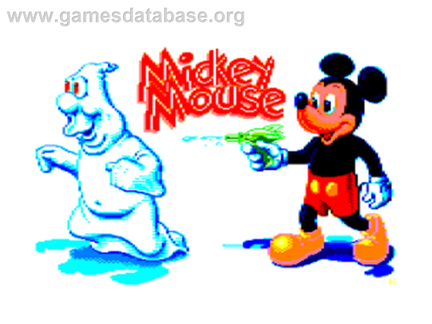 Mickey Mouse: The Computer Game - Amstrad CPC - Artwork - Title Screen