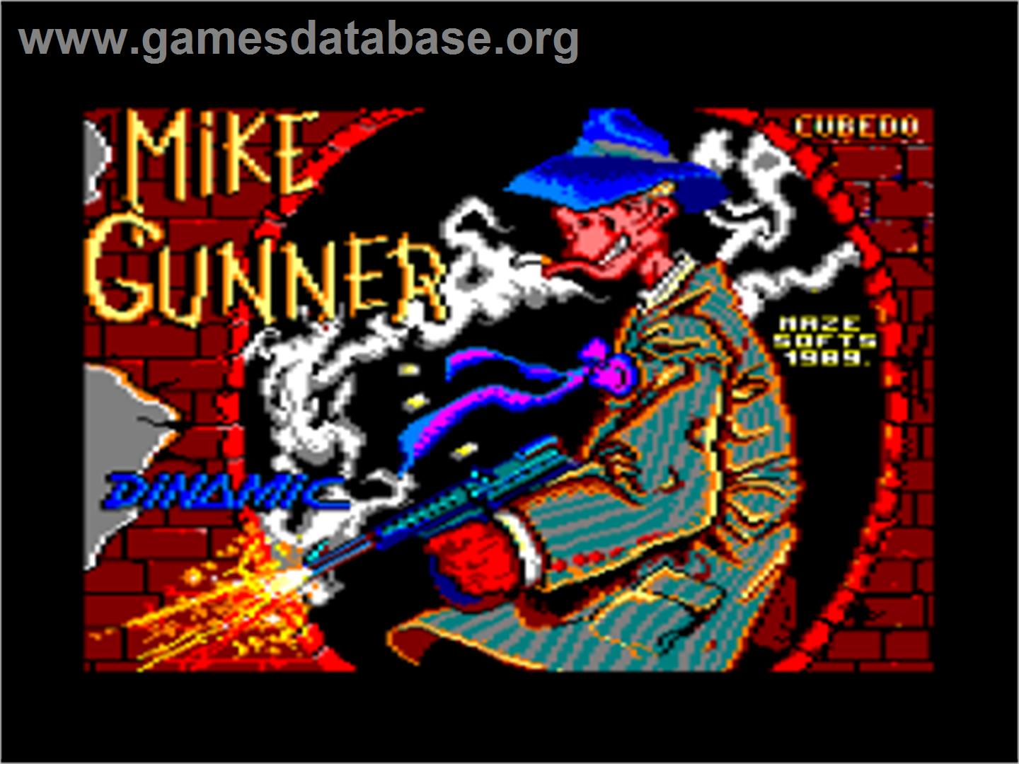Mike Gunner - Amstrad CPC - Artwork - Title Screen